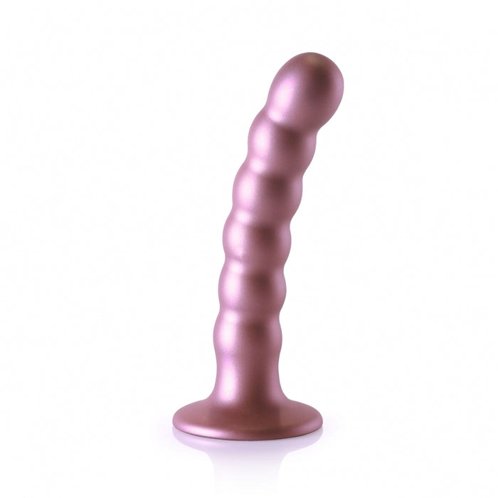 Beaded G-Spot Dildo - 5'' / 13 cm - Rose Gold