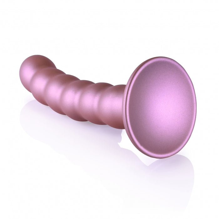 Beaded G-Spot Dildo - 5'' / 13 cm - Rose Gold