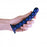 Beaded G-Spot Dildo - 6,5'' / 16,5 cm - Metallic Blue