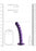 Beaded G-Spot Dildo - 6,5'' / 16,5 cm - Metallic Purple