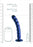 Beaded G-Spot Dildo - 8'' / 20,5 cm - Metallic Blue