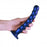 Beaded G-Spot Dildo - 8'' / 20,5 cm - Metallic Blue