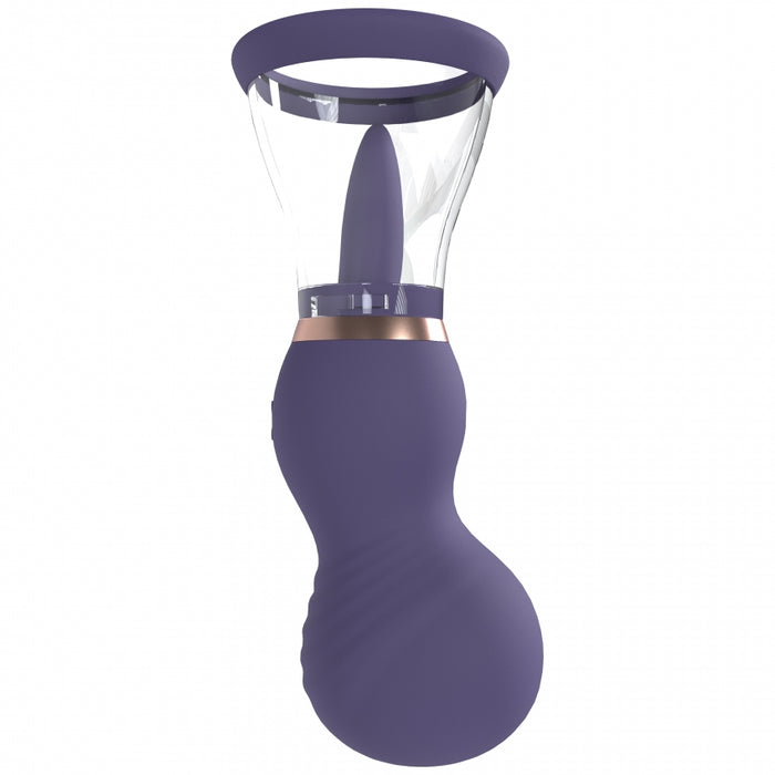 Pumped - Sensual - Automatic - Silicone - Rechargeable Vulva & Breast Pump - Purple