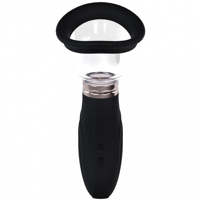 Pumped - Delightful - Automatic - Silicone - Rechargeable Vulva, Clitoral, Nipple & Breast - Black