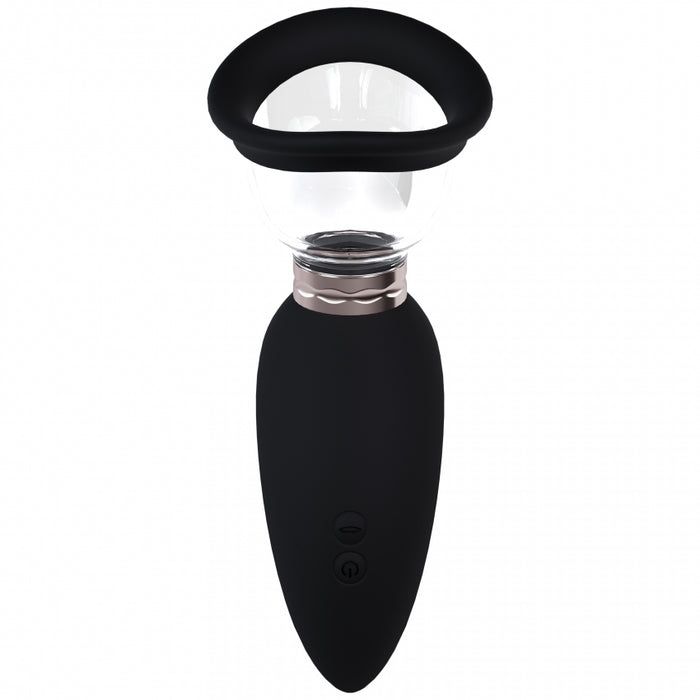 Pumped - Arousing - Automatic - Silicone - Rechargeable Vulva, Clitoral, Nipple & Breast - Black