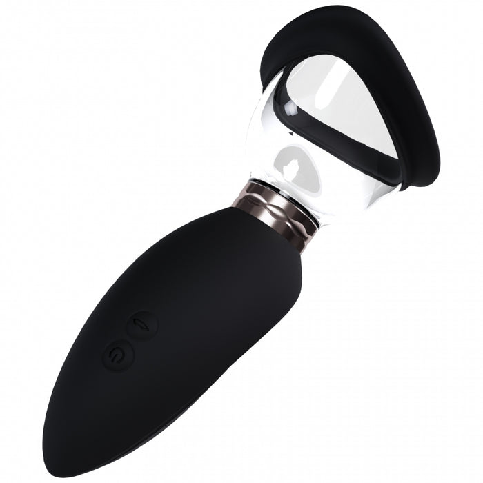 Pumped - Arousing - Automatic - Silicone - Rechargeable Vulva, Clitoral, Nipple & Breast - Black