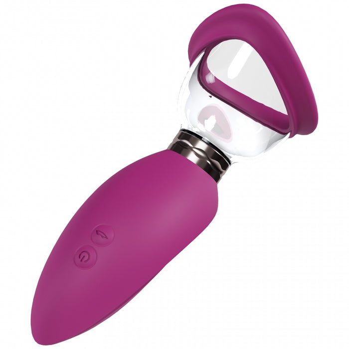 Pumped - Arousing - Automatic - Silicone - Rechargeable Vulva, Clitoral, Nipple & Breast - Pink