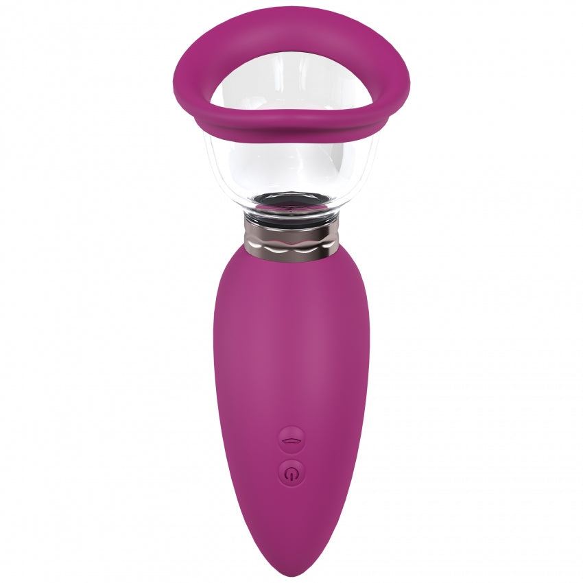 Pumped - Arousing - Automatic - Silicone - Rechargeable Vulva, Clitoral, Nipple & Breast - Pink
