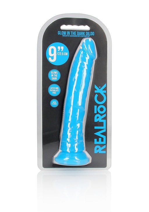 9" Inch Slim Glow in the Dark Neon - Blue