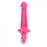 6" Inch Strapless Strap-On Glow in the Dark Neon - Pink