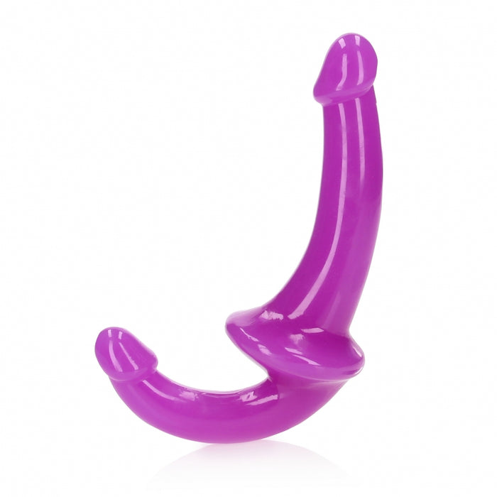 6" Inch Strapless Strap-On Glow in the Dark Neon - Purple