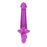 6" Inch Strapless Strap-On Glow in the Dark Neon - Purple