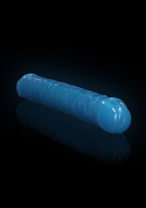 12" Inch Double Dong Glow in the Dark Neon - Blue