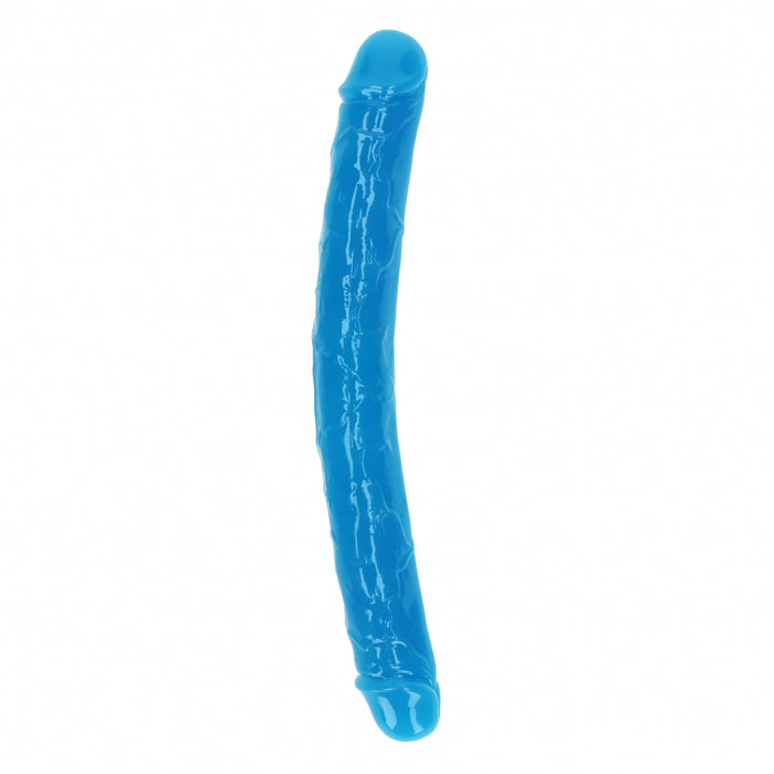 12" Inch Double Dong Glow in the Dark Neon - Blue