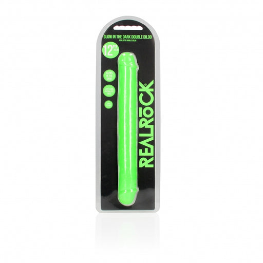 12" Inch Double Dong Glow in the Dark Neon - Green