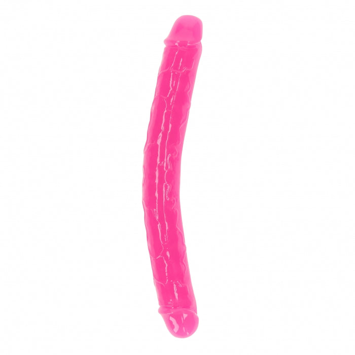 12" Inch Double Dong Glow in the Dark Neon - Pink