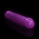 12" Inch Double Dong Glow in the Dark Neon - Purple