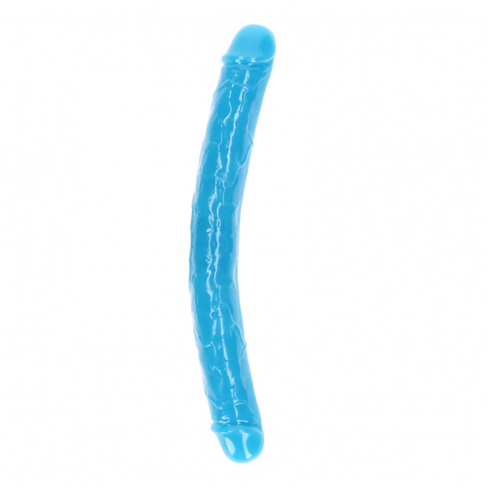 15" Inch Double Dong Glow in the Dark Neon - Blue