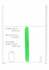 15" Inch Double Dong Glow in the Dark Neon - Green