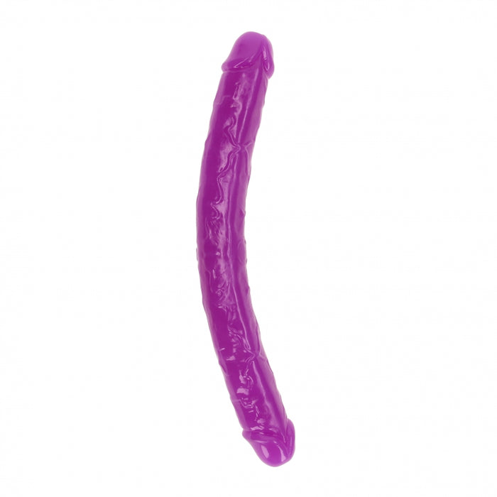 15" Inch Double Dong Glow in the Dark Neon - Purple