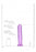 Crystal Clear Dildo 11" Inch Straight No Balls - Purple