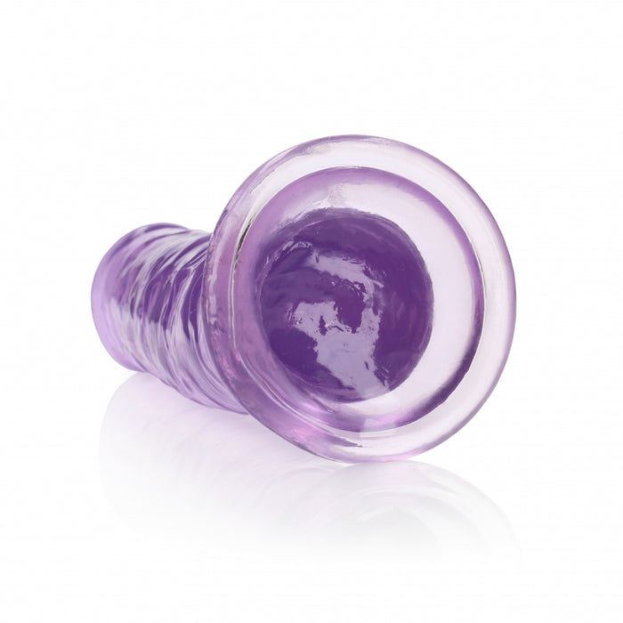 Crystal Clear Dildo 11" Inch Straight No Balls - Purple