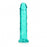 Crystal Clear Dildo 11" Inch Straight No Balls - Turquoise