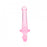 Crystal Clear 6" Strapless Strap-On - Pink