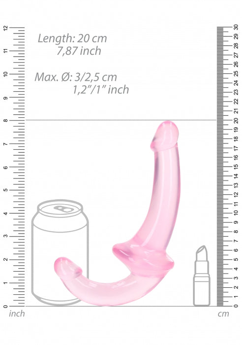 Crystal Clear 6" Strapless Strap-On - Pink