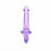 Crystal Clear 6" Strapless Strap-On - Purple