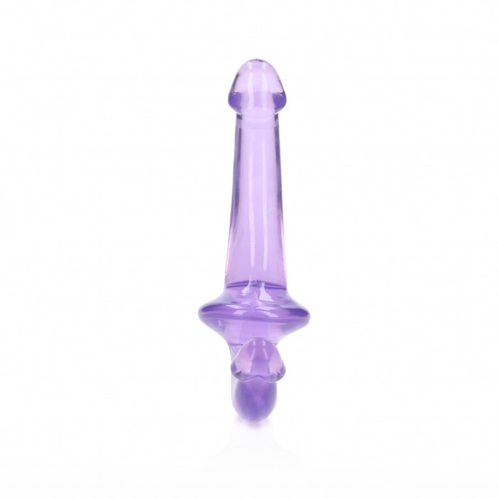 Crystal Clear 6" Strapless Strap-On - Purple