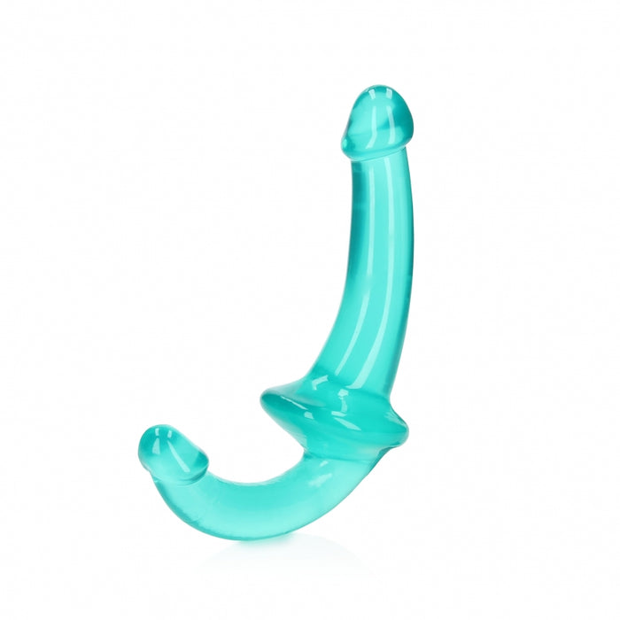 Crystal Clear 6" Strapless Strap-On - Turquoise