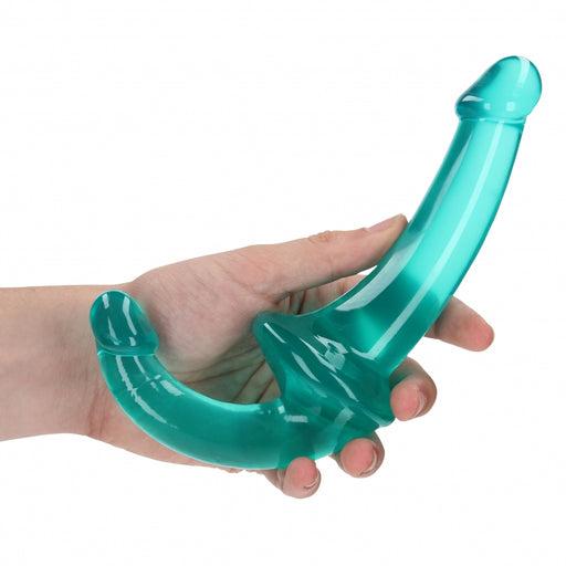 Crystal Clear 6" Strapless Strap-On - Turquoise