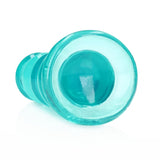 Crystal Clear 5.5" Curvy Dildo/Plug - Turquoise