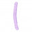 Crystal Clear 13" Double Dong - Purple