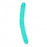 Crystal Clear 13" Double Dong - Turquoise