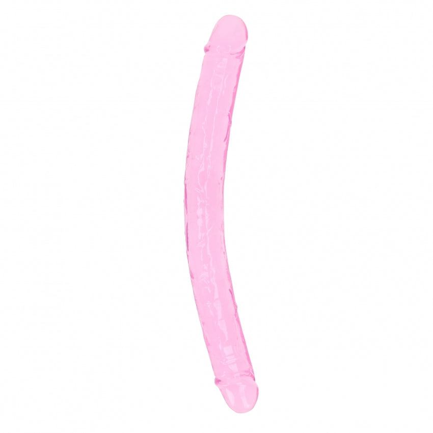Crystal Clear 18" Double Dong - Pink