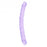 Crystal Clear 18" Double Dong - Purple