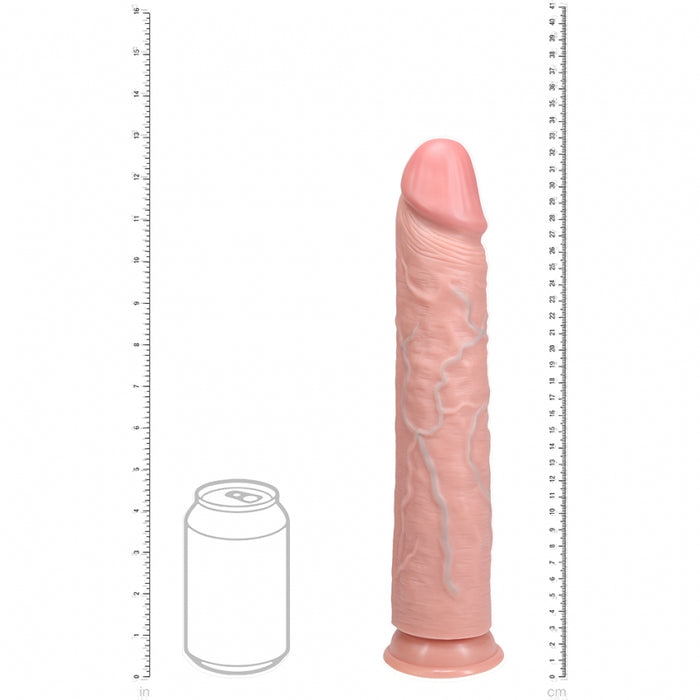 RealRock Ultra Realistic Skin - Extra Large Straight without Balls 13" / 33 cm - Flesh