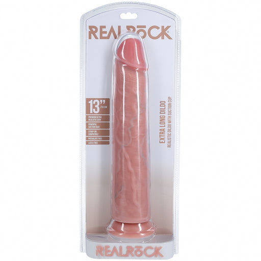 RealRock Ultra Realistic Skin - Extra Large Straight without Balls 13" / 33 cm - Flesh