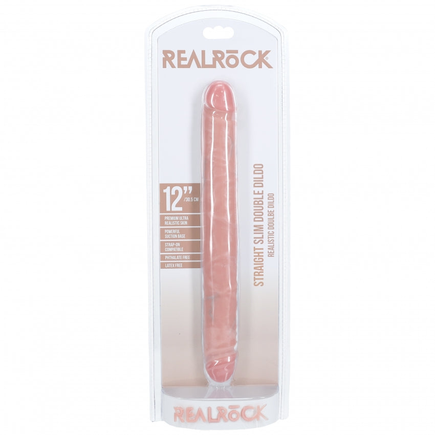 RealRock Ultra Realistic Skin - Slim Double Ended Dong 12" / 30,5 cm - Flesh