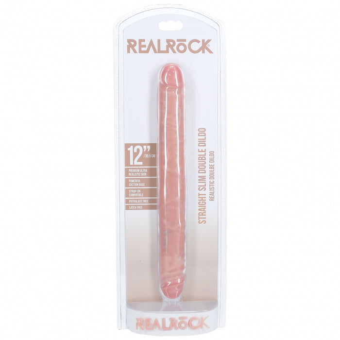 RealRock Ultra Realistic Skin - Slim Double Ended Dong 12" / 30,5 cm - Flesh