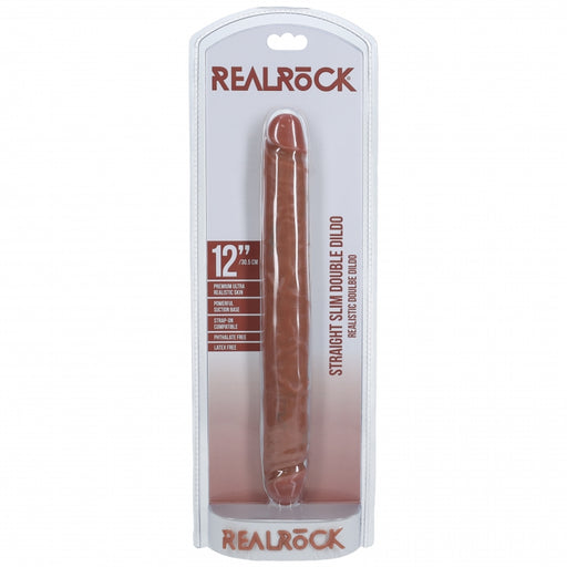 RealRock Ultra Realistic Skin - Slim Double Ended Dong 12" / 30,5 cm - Tan