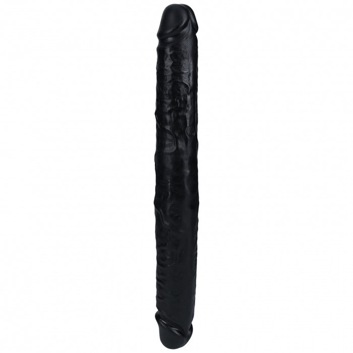 RealRock Ultra Realistic Skin - Thick Double Ended Dong 14" / 35,6 cm - Black