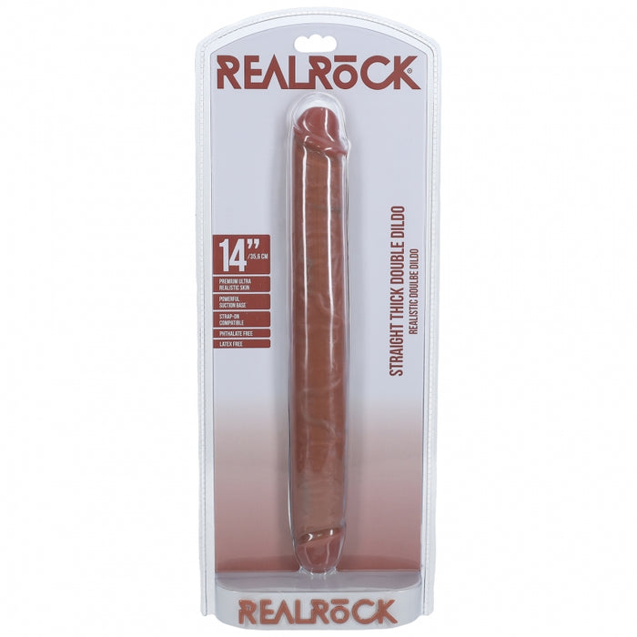 RealRock Ultra Realistic Skin - Thick Double Ended Dong 14" / 35,6 cm - Tan