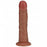 RealRock Ultra Realistic Skin - Vibrating Rechargeable - Regular Curved without Balls 6" / 15,2 cm - Tan