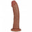 RealRock Ultra Realistic Skin - Vibrating Rechargeable - Regular Curved without Balls 6" / 15,2 cm - Tan