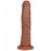 RealRock Ultra Realistic Skin - Vibrating Rechargeable - Regular Curved without Balls 6" / 15,2 cm - Tan