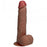 RealRock Ultra Realistic Skin - Vibrating Rechargeable - Regular Straight with Balls 9" / 23 cm - Tan