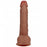 RealRock Ultra Realistic Skin - Vibrating Rechargeable - Regular Straight with Balls 9" / 23 cm - Tan